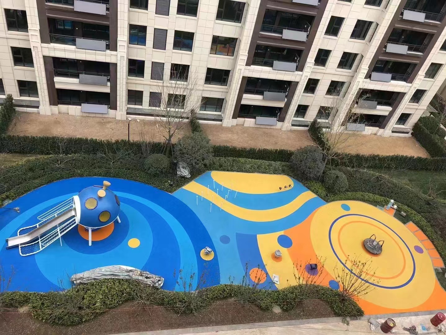 彩色epdm塑膠地面特點
